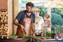OFYR barbecue schort bruin