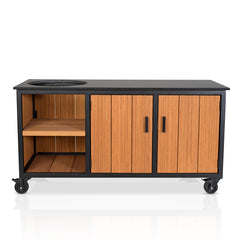 Fraaii Buitenkeuken Inferno Bamboo Teak Oil