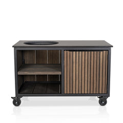 Fraaii Buitenkeuken Storage Bamboo Graphite Rhombus