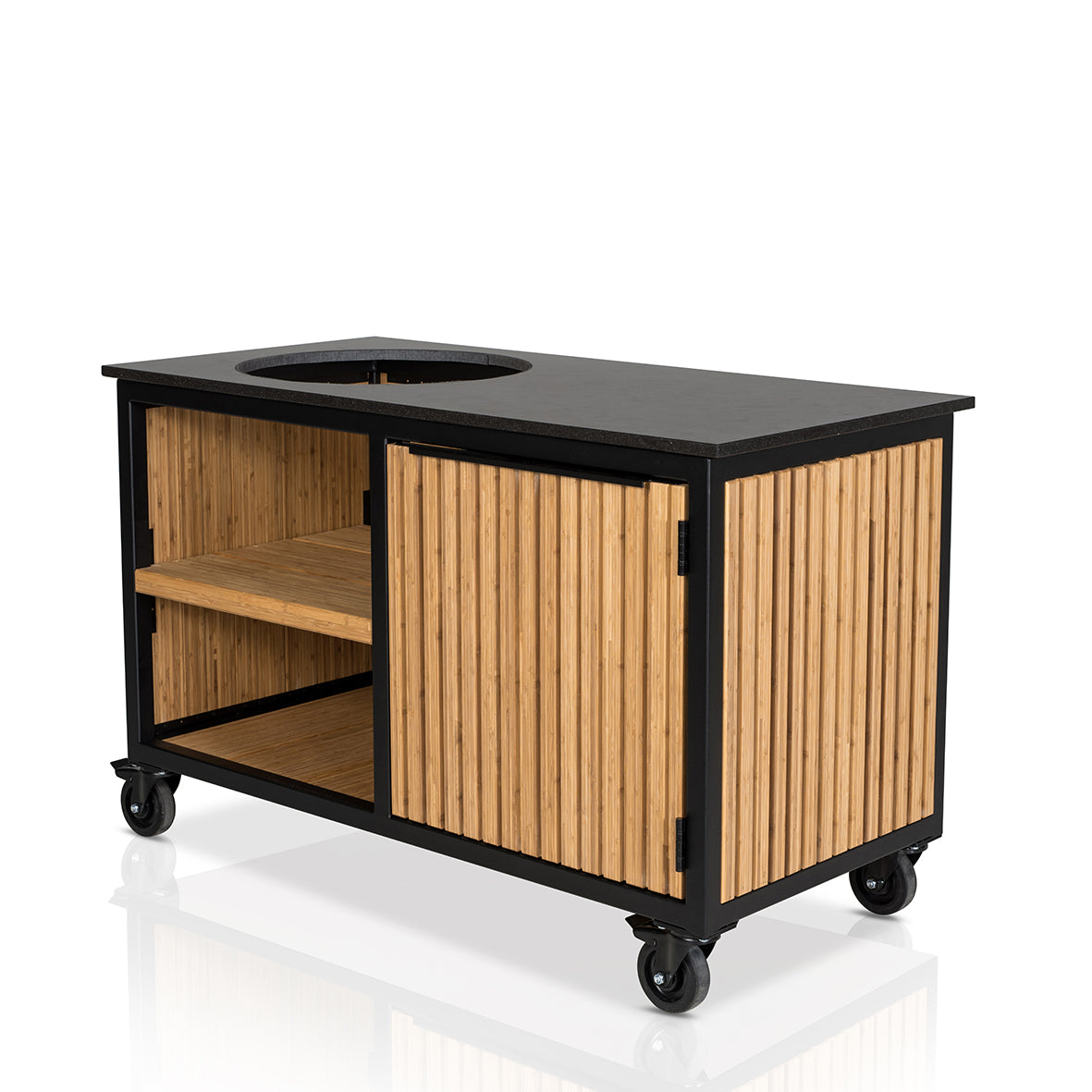 Fraaii Buitenkeuken Storage Bamboo Natural Rhombus