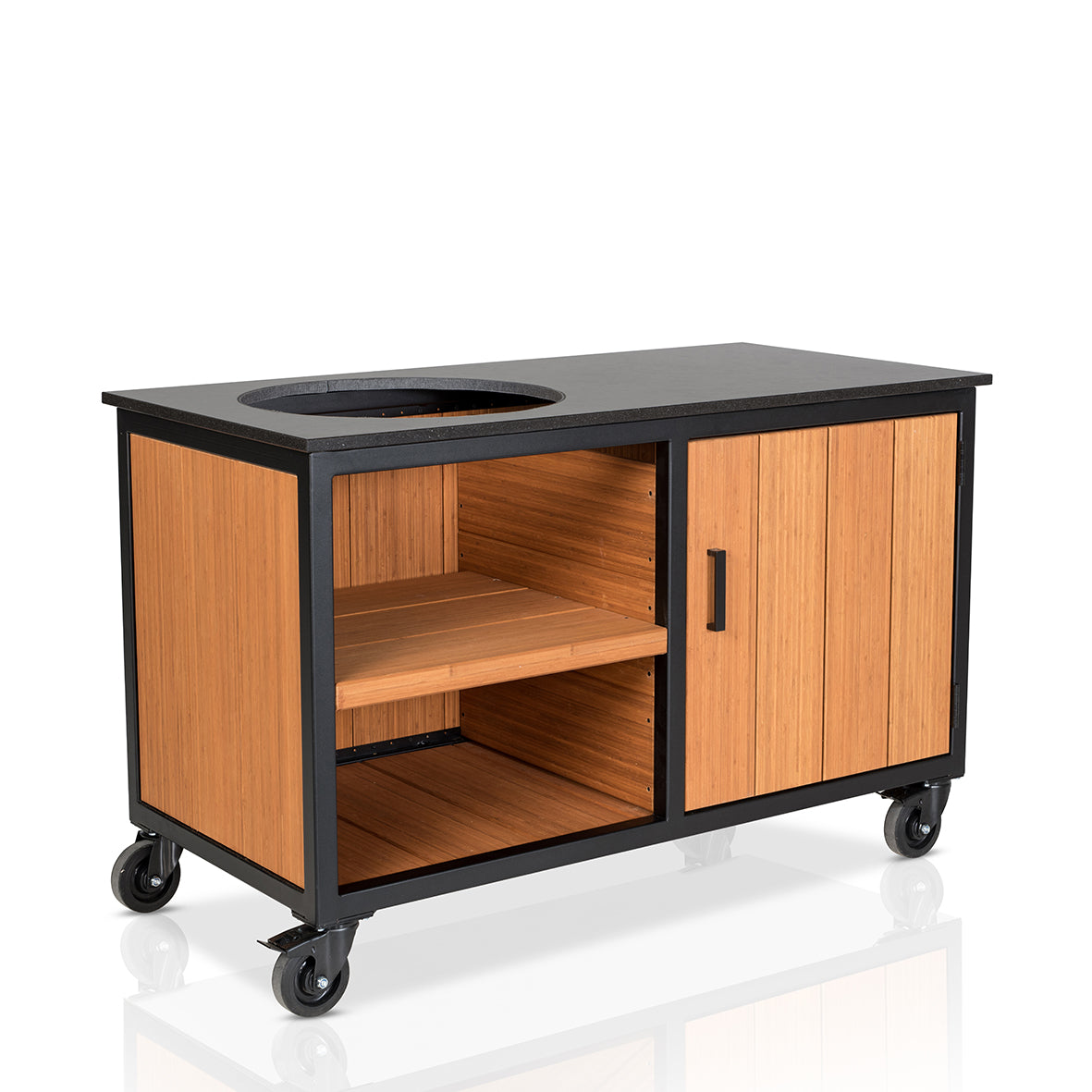 Fraaii Buitenkeuken Storage Bamboo Teak Oil