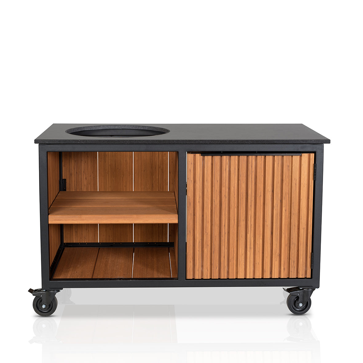 Fraaii Buitenkeuken Storage Bamboo Teak Oil Rhombus