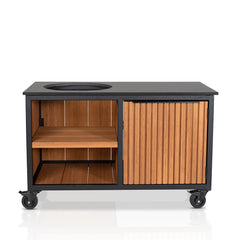 Fraaii Buitenkeuken Storage Bamboo Teak Oil Rhombus