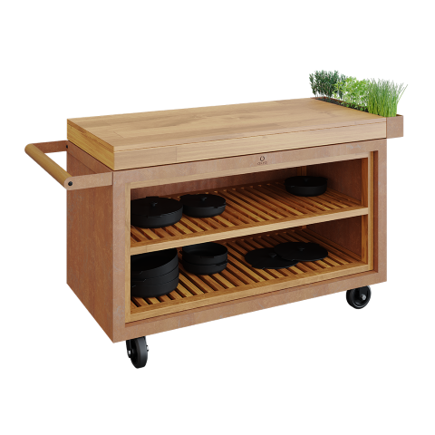 OFYR Storage insert PRO teak wood large