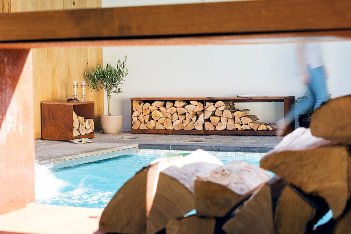 OFYR Herb garden bench corten