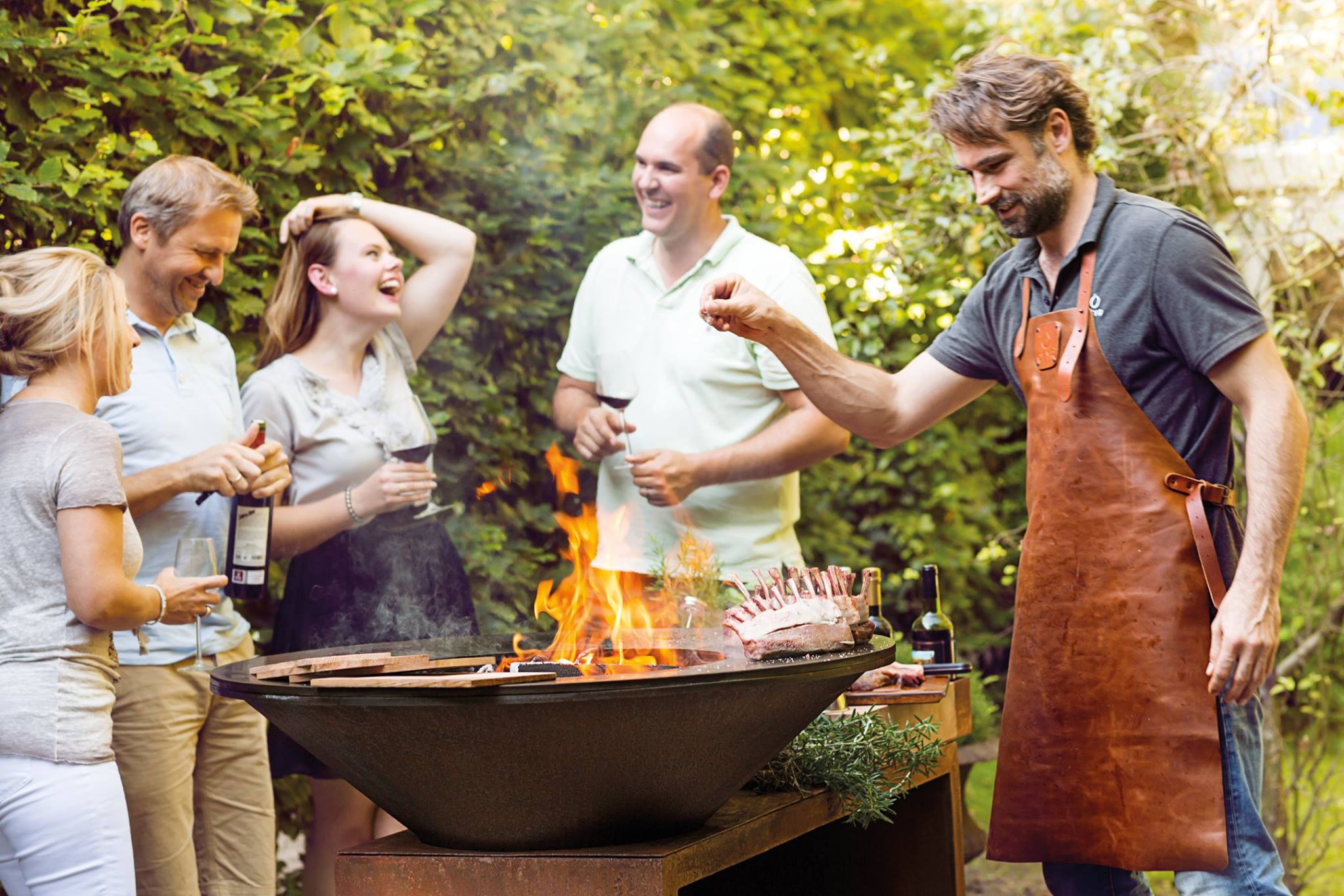 OFYR barbecue schort bruin