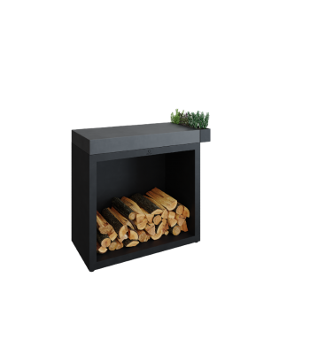 OFYR Butcher block storage 90 black donker grijs keramiek