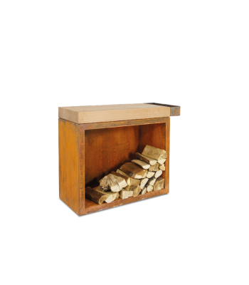 OFYR Butcher block storage 90 corten teak wood