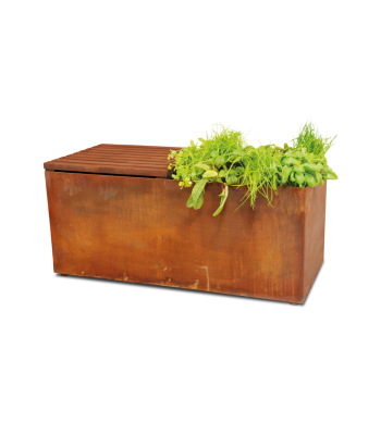 OFYR Herb garden bench corten