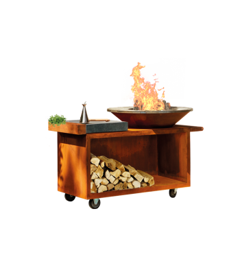 OFYR Island corten 100 PRO donker grijs keramiek