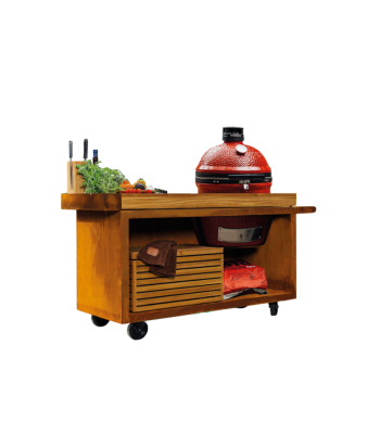 OFYR Kamado table corten 135 PRO teak wood KJ