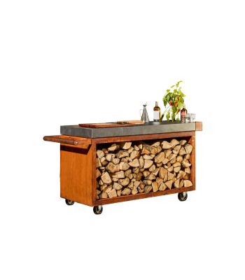 OFYR Mise en Place table corten 135 PRO donker grijs keramiek