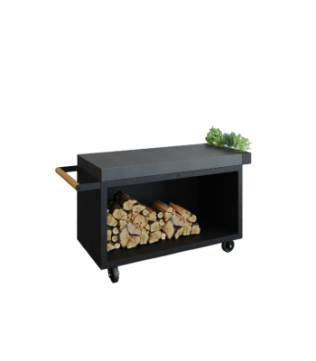 OFYR Mise en Place table black 135 PRO donker grijs keramiek